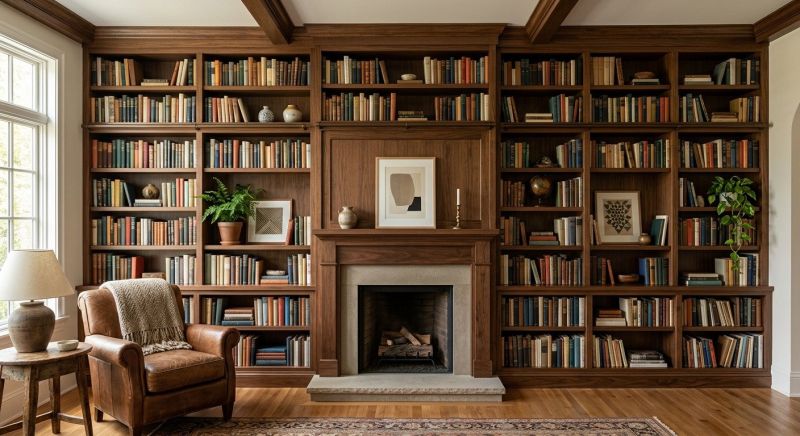 Custom Bookshelves Installation in Woodbridge, VA